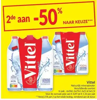 Vittel natuurlijk mineraalwater