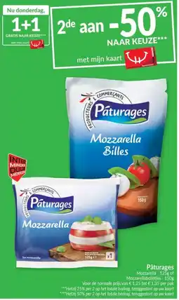 Intermarché Paturages Mozzarella of Mozzarellabolletjes aanbieding