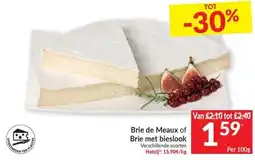 Intermarché Brie de Meaux of Brie met bieslook aanbieding