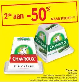 Intermarché Chavroux Geitenkaas aanbieding