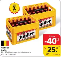 Carrefour Market Krat bier Jupiler aanbieding
