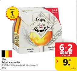 Carrefour Market Bier Tripel Karmeliet aanbieding