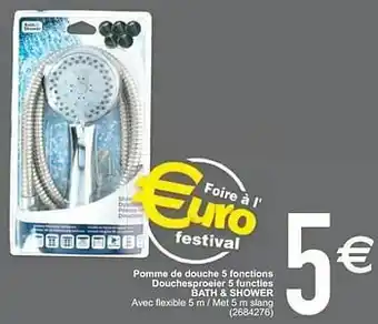 Cora Pomme de douche 5 fonctions douchesproeier 5 functies bath + shower aanbieding
