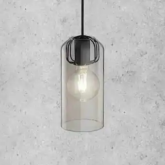 Zelfbouwmarkt Hanglamp Nordlux Mat Zwart Met Klaar Glas Cilinder aanbieding