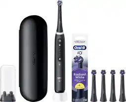 Coolblue Oral-B iO 5N Zwart + 4 opzetborstels voor wittere tanden aanbieding