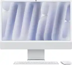 Coolblue Apple iMac 24 Pouces M4 (CPU 10 Cœurs/GPU 10 Cœurs) 24 Go/512 Go Argent AZERTY aanbieding