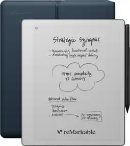 Coolblue reMarkable Paper Pure avec Book Case Bleu aanbieding