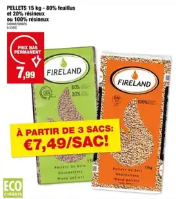 Hubo Pellets de bois aanbieding