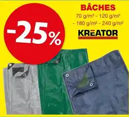 Hubo Bâches Kreator aanbieding
