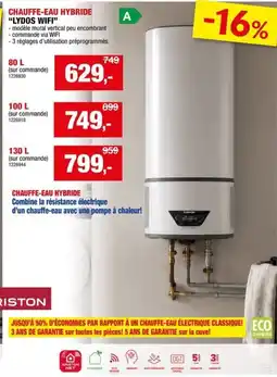 Hubo Chauffe-eau hybride lydos wifi aanbieding