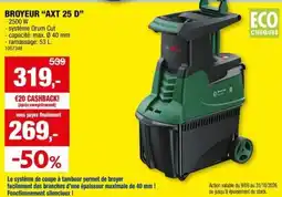 Hubo Broyeur "AXT 25 D" aanbieding