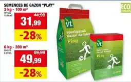 Hubo Semences de gazon play aanbieding
