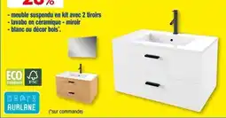 Hubo meuble suspendu en kit avec 2 tiroirs aanbieding