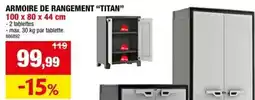 Hubo Armoire de rangement titan aanbieding