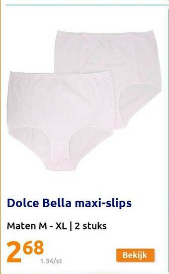 Action Dolce Bella Maxi Slips aanbieding