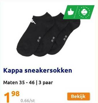 Action Kappa Sneakersokken aanbieding