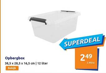 Action Opbergbox aanbieding