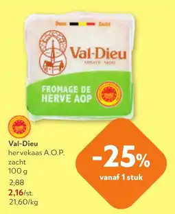 OKay Val-Dieu hervekaas A.O.P. aanbieding