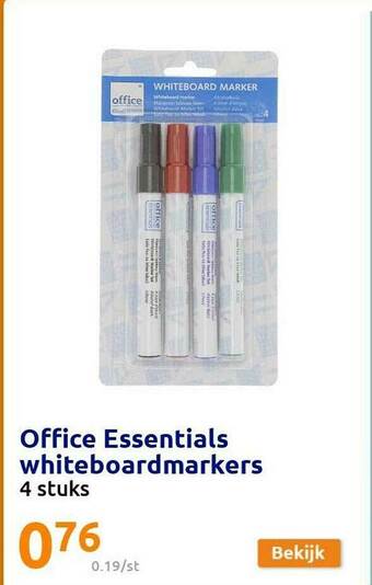 Action Office Essentials Whiteboardmarkers aanbieding