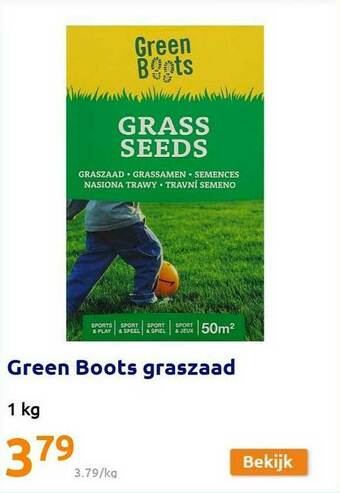 Action Green Boots Graszaad aanbieding