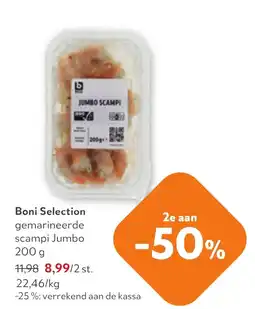 OKay boni selection gemarineerde scampi jumbo aanbieding