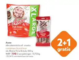 OKay Aoste alle salamisticks of -snacks aanbieding