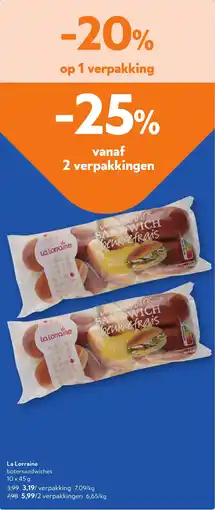 OKay La Lorraine botersandwiches aanbieding
