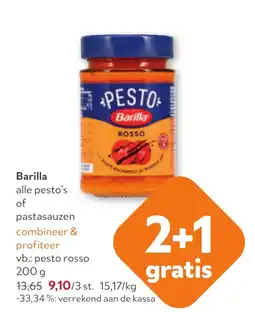 OKay Barilla alle pesto's of pastasauzen aanbieding