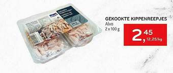 Alvo Gekookte Kippenreepjes aanbieding