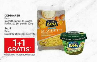 Alvo Deegwaren Rana, Saus Rana aanbieding