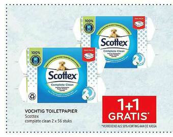 Alvo Vochtig Toiletpapier Scottex aanbieding