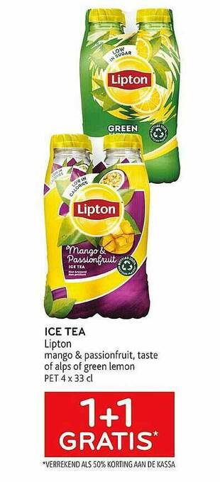 Alvo Ice Tea Lipton aanbieding