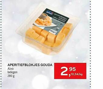 Alvo Aperitiefblokjes Gouda aanbieding