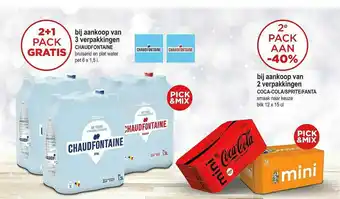 Alvo Chaudfontaine Bruisend En Plat Water, Coca Cola, Sprite, Fanta aanbieding