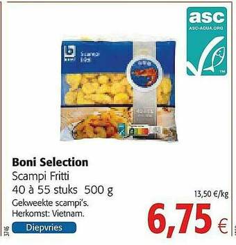 Colruyt Boni Selection Scampi Fritti aanbieding