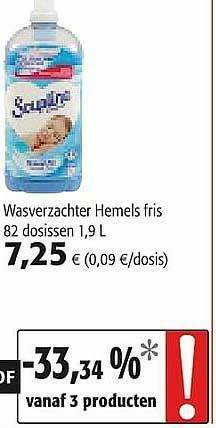 Colruyt Soupline Wasverzachter aanbieding