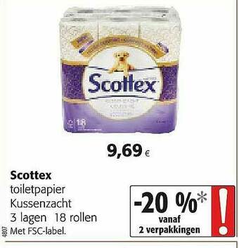 Colruyt Scottex Toiletpapier aanbieding