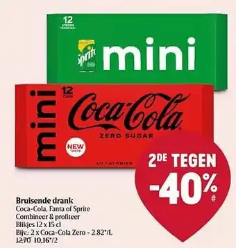 Delhaize Coca-cola zero aanbieding
