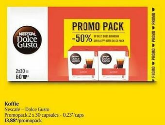 Delhaize Koffie nescafé dolce gusto aanbieding