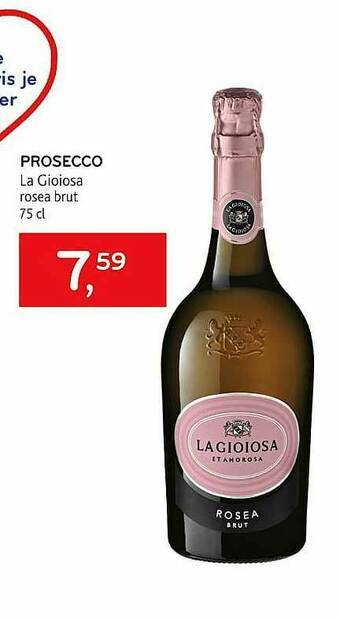Alvo Prosecco La Gioiosa aanbieding