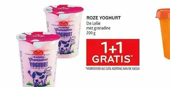 Alvo Roze Yoghurt De Lelie Met Grenadine aanbieding