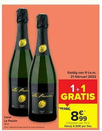 Carrefour Cava La Pasión aanbieding