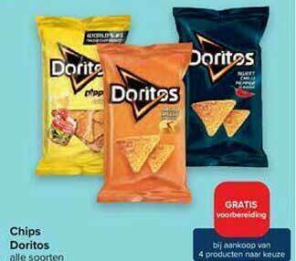 Carrefour Chips Doritos aanbieding