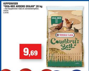 Hubo Kippenvoer Gra Mix Ardens Graan aanbieding