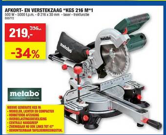 Hubo Afkort En Verstekzaag aanbieding