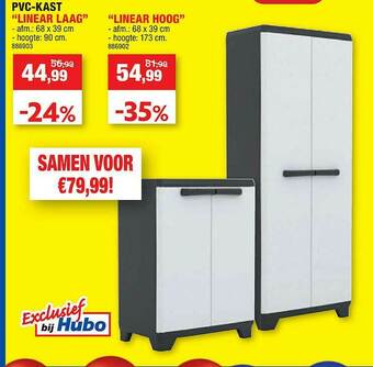 Hubo Pvc Kast aanbieding
