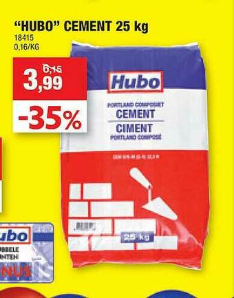 Hubo Hubo Cement aanbieding
