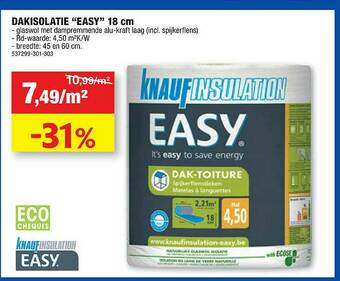 Hubo Dakisolatie Easy 18 Cm aanbieding