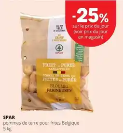Spar pommes de terre pour frites belgique aanbieding