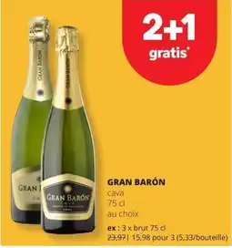 Spar Gran barón cava aanbieding